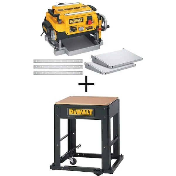 DeWalt 15 Amp 13 inch corded thickness planer DW735X with mobile stand bundle on sale at Home Depot for $699