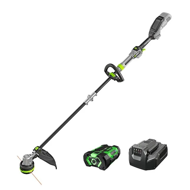EGO POWER+ POWERLOAD 56V carbon fiber shaft string trimmer kit with battery and charger on sale at Lowe's for $159