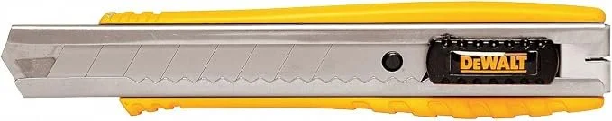 DEWALT DWHT10038 Heavy Duty 18mm Snap Off Utility Knife with rust resistant metal body