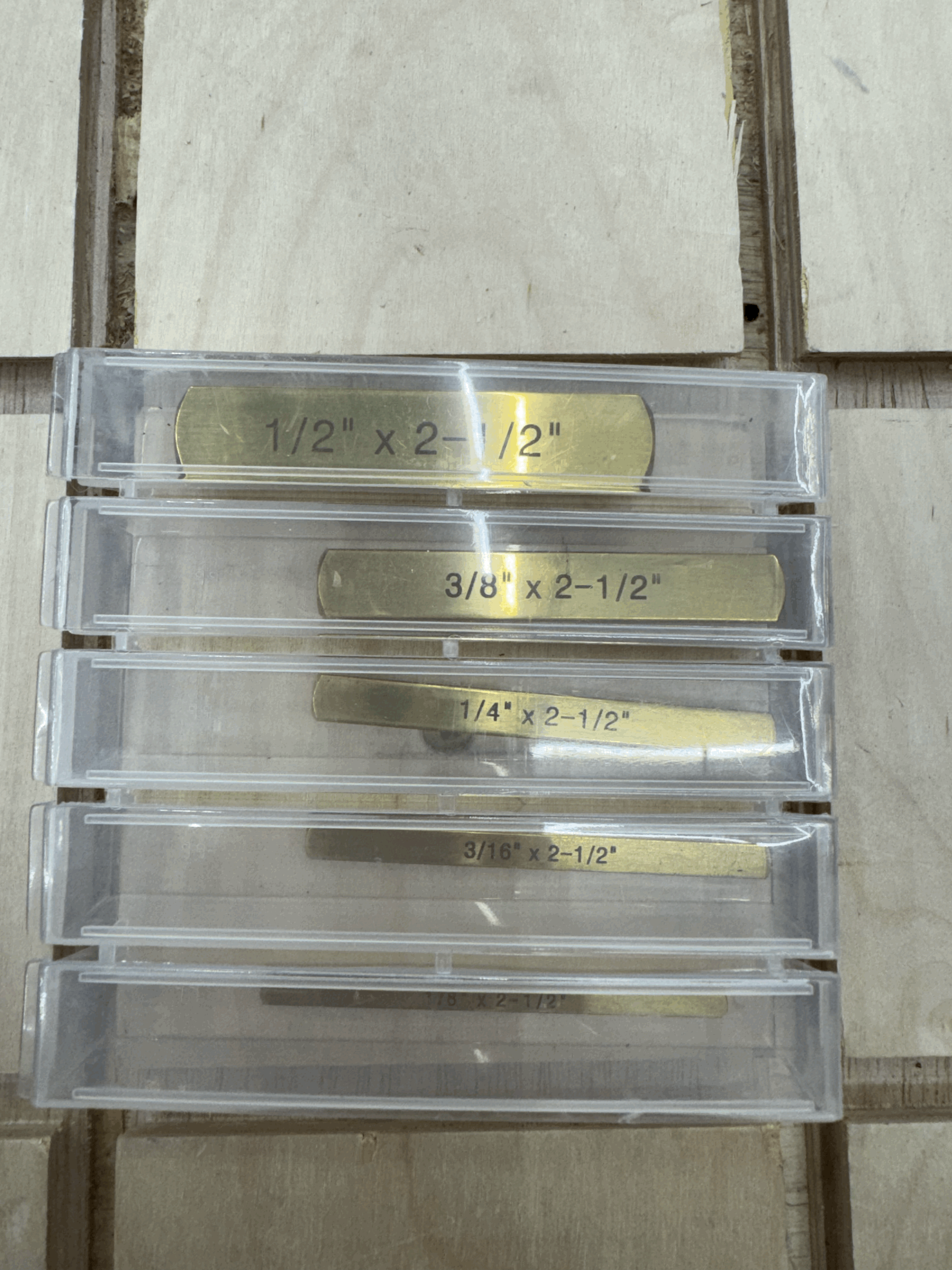 Used Brass Set Up Bars