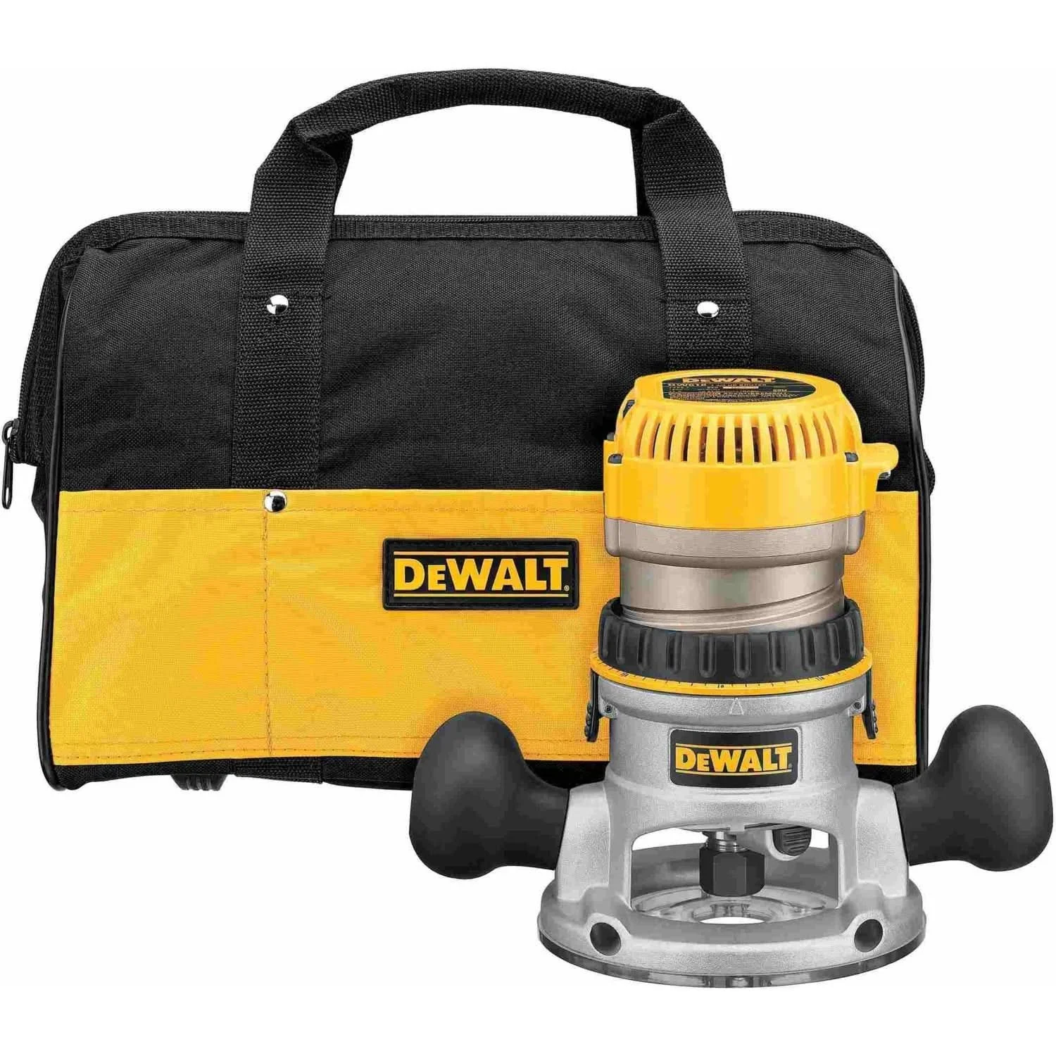 DEWALT DW618K 2 1/4 HP EVS Fixed Base Router Kit with soft start