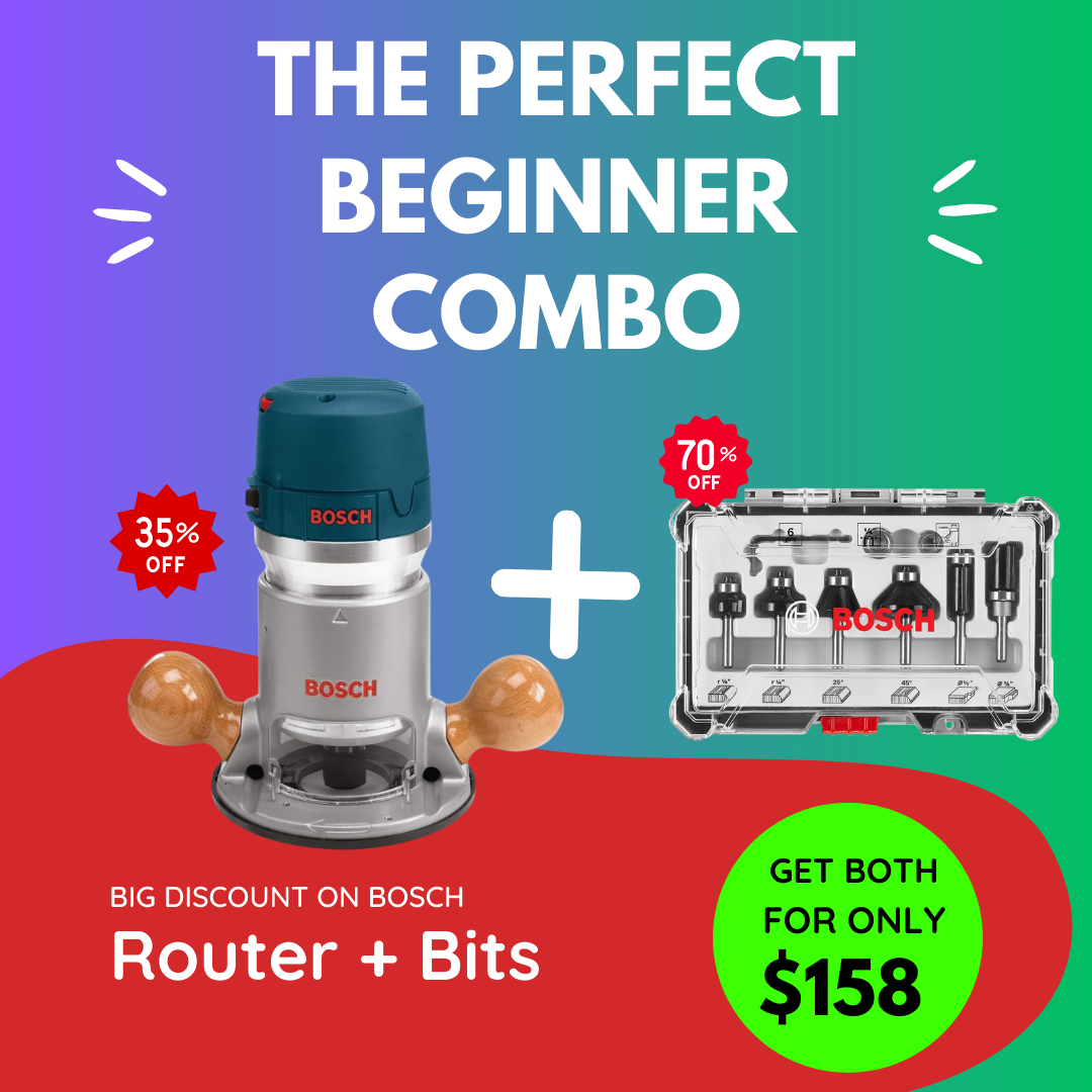 Bosch Router + Bit Set Combo Deal – Save 35–70% | Perfect Beginner ...