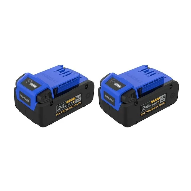 Kobalt 24 Volt 6 Ah 2 Pack Lithium Ion Battery
