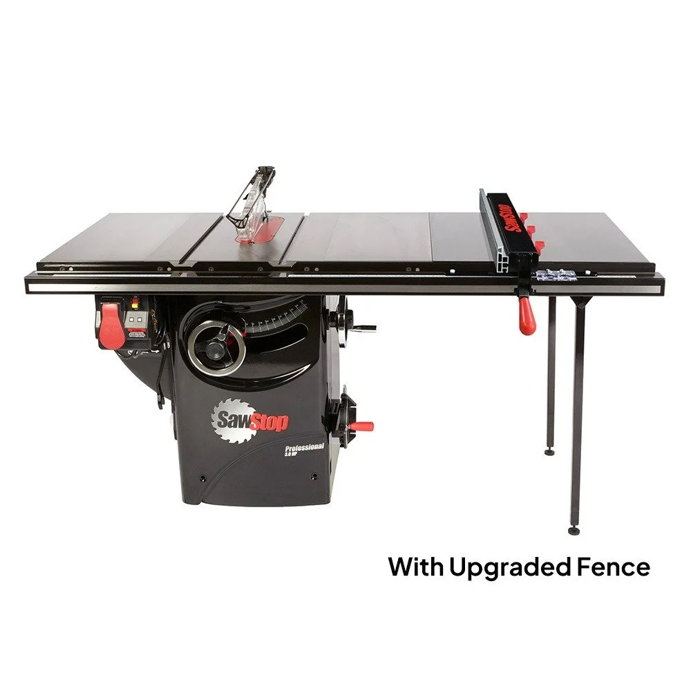 SawStop Cast Iron table saw bonus offer with up to $450 SawStop online store credit on Industrial, Professional, and Contractor Cabinet Saws, valid on new purchases between June 3, 2026 and July 31, 2026
