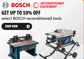 Bosch reconditioned tools sale at Acme Tools with up to 50% off 87 power tool options, expires June 26, 2026