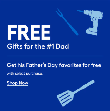 Lowe's Father's Day Sale with Buy One Get One Free power tool deals on DEWALT, CRAFTSMAN, KOBALT, and Bosch