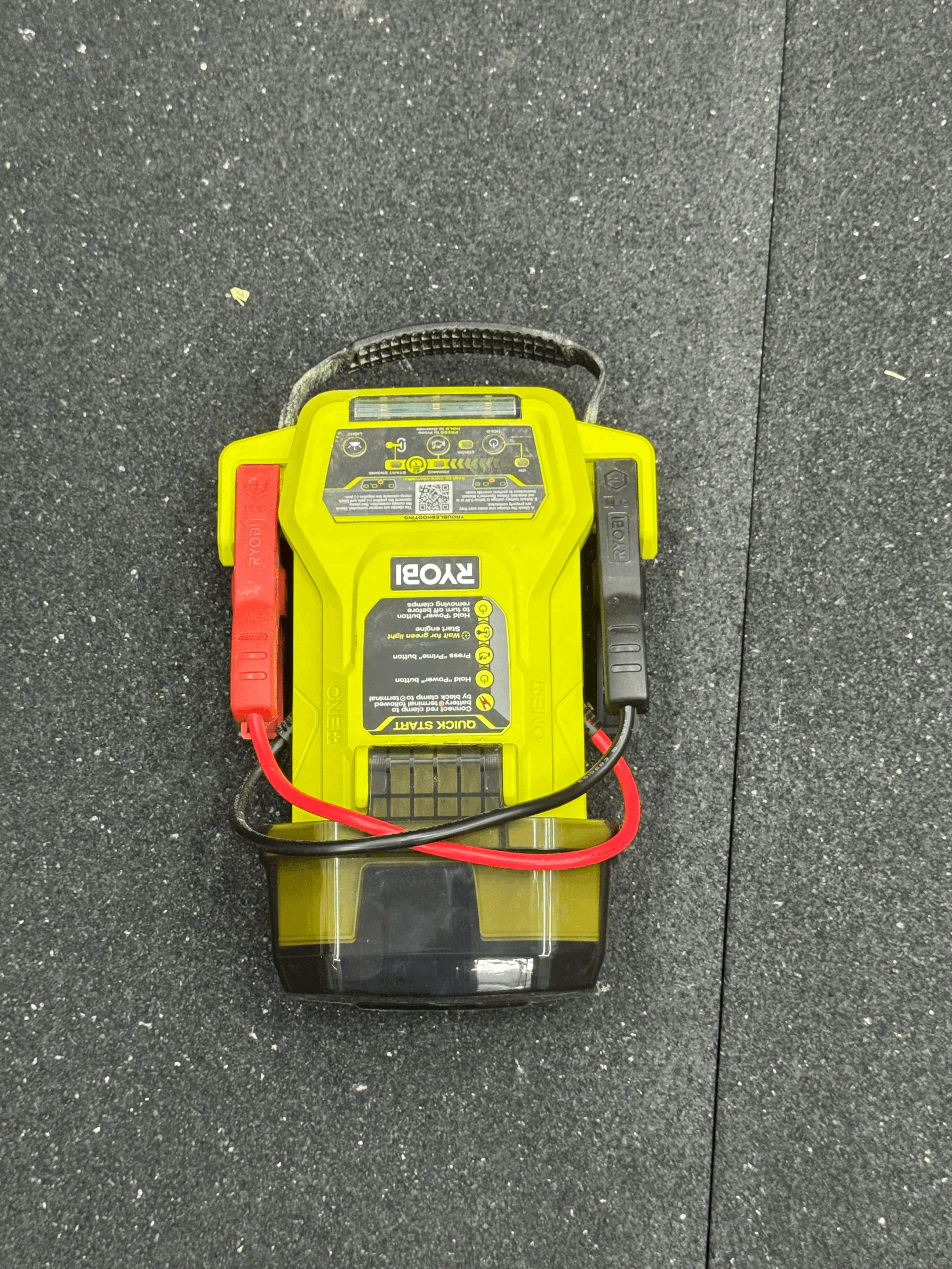Used RYOBI ONE+ 18V Cordless 1600A Jump Starter (Tool Only)