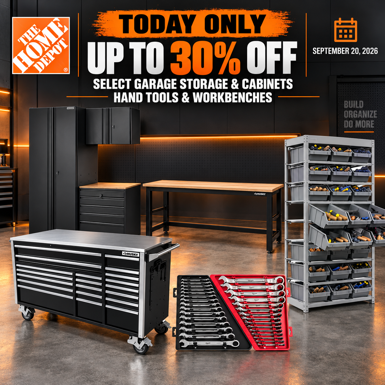 Home Depot Garage Storage Cabinets Workbenches and Hand Tools Sale