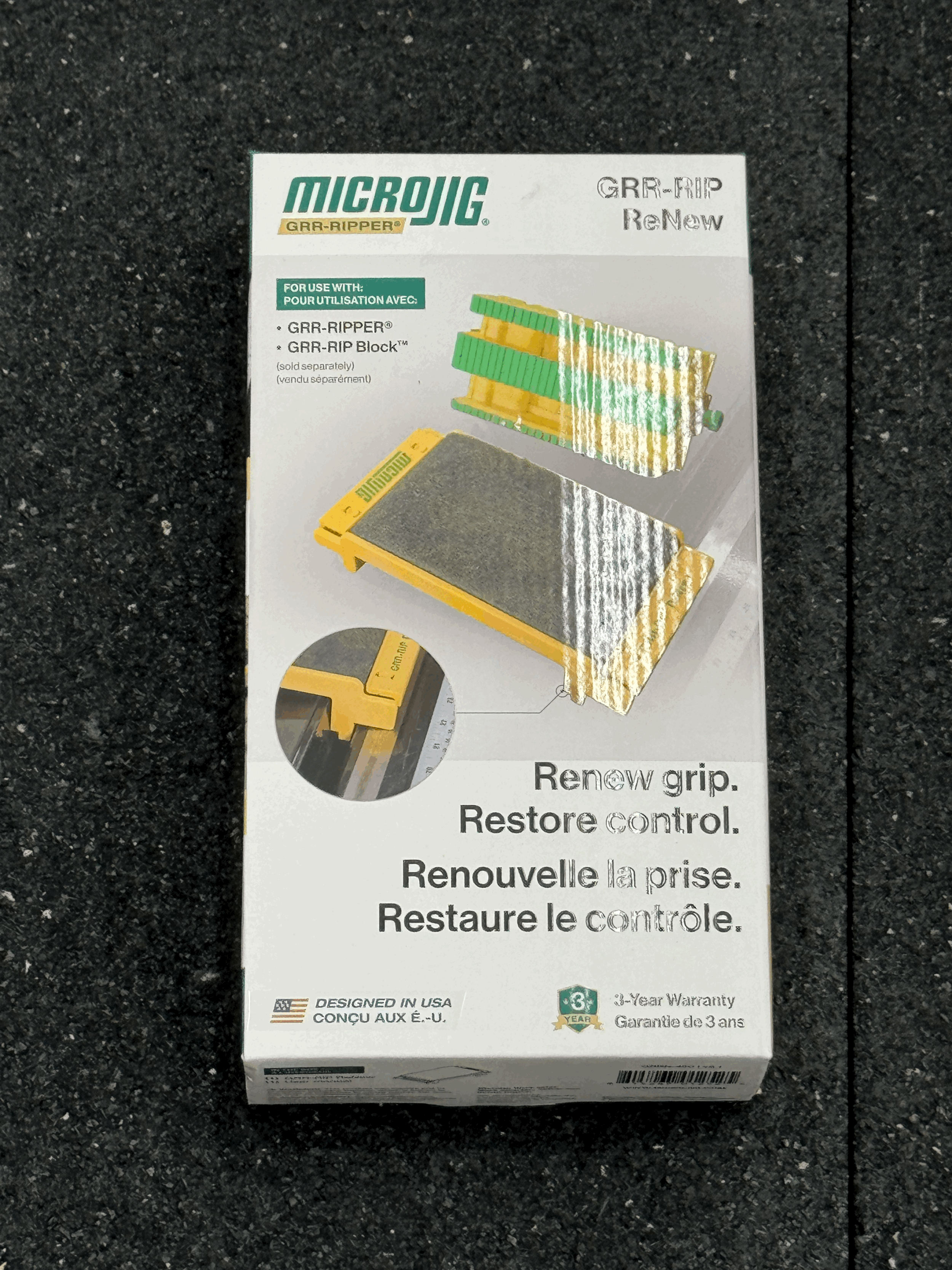 Used Microjig GRR-RIPPER ReNew Cleaning Pad