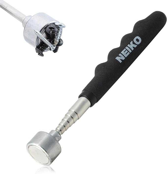 Neiko 53425A 25 Lb Telescoping Magnetic Pickup Tool extending to 30 inches for mechanics