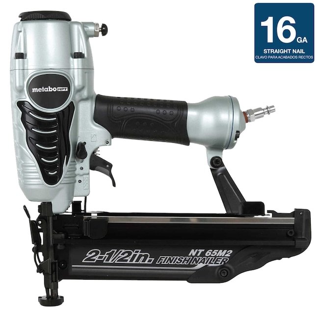 Metabo HPT 2 1/2 in 16 gauge pneumatic straight finish nailer on sale at Lowe's for $89, $90 off today only
