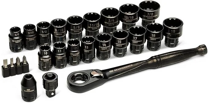 GEARWRENCH 25 piece 3/8 inch drive Pass Thru ratchet and socket set GWX6PT25 on sale for $32.97, 13% off the regular $37.79 price
