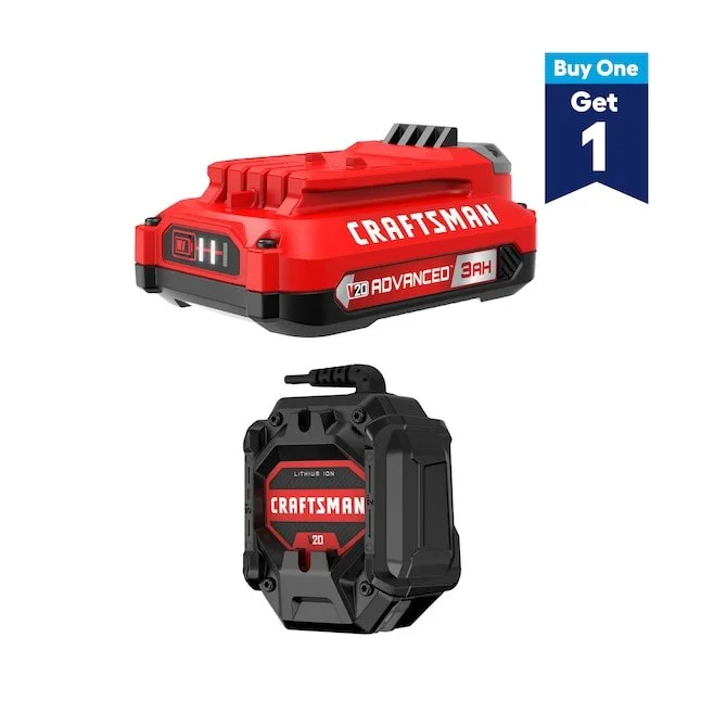 CRAFTSMAN V20 3Ah Advanced Battery Starter Kit with battery and charger on sale at Lowe’s