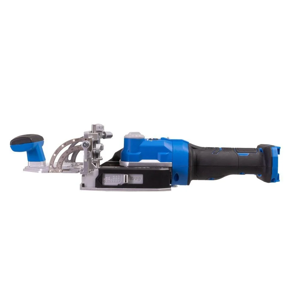 NEW Kreg EDGE cordless loose tenon joiner with Narrow Stock Guide and Stability Base available at Acme Tools for 10% off