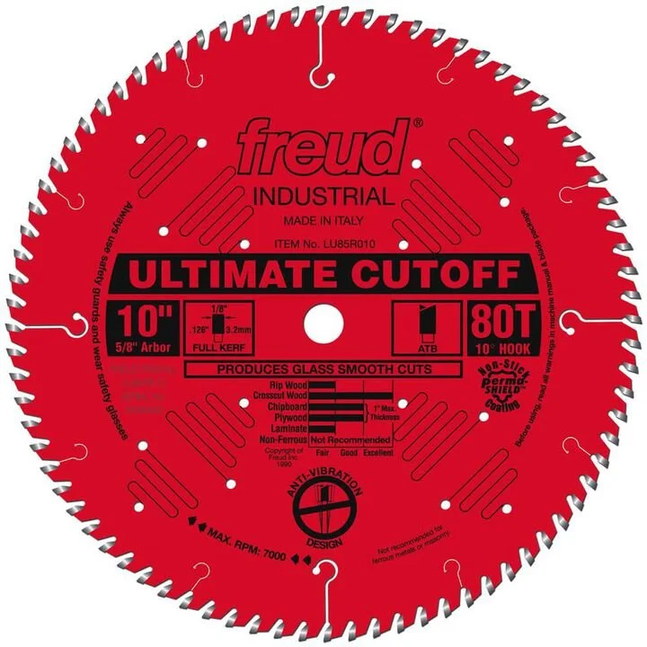 Freud premium circular saw blades on sale for 15% off at Acme Tools showing the professional cutting teeth design.