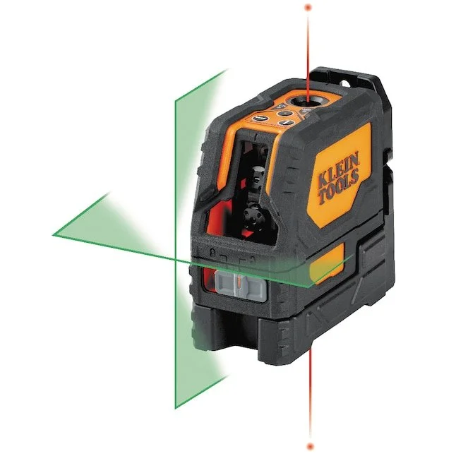Selection of Klein Tools green line lasers and distance measurers highlighting the today only deal savings