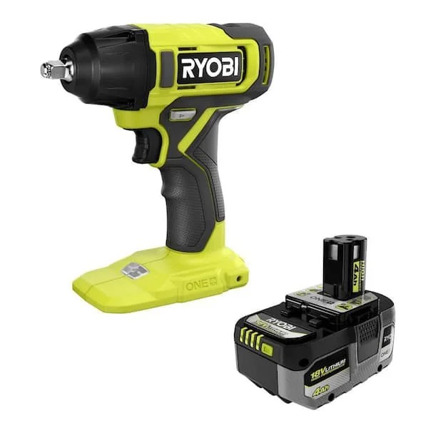 RYOBI ONE+ 18V cordless 3/8 inch impact wrench with 4.0 Ah HIGH PERFORMANCE battery on sale 57% off for $91.80 today only