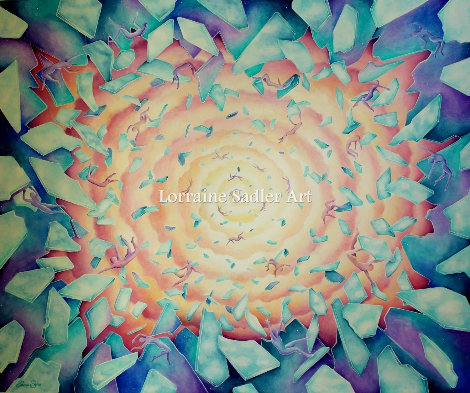 36 x 30" Gouache & Watercolour
