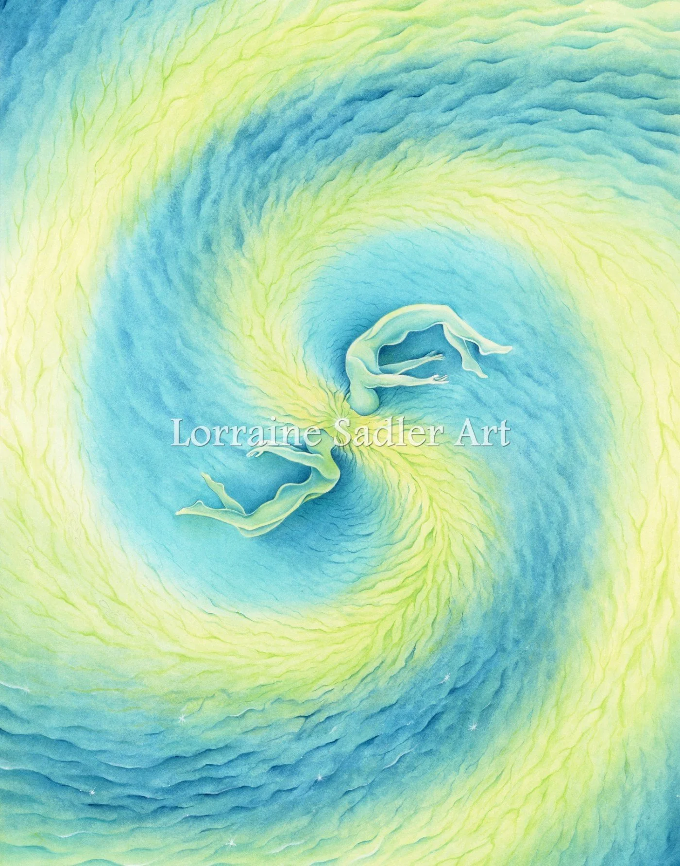 Whirlwind Romance (20x30") £750 - watercolor &amp; gouache