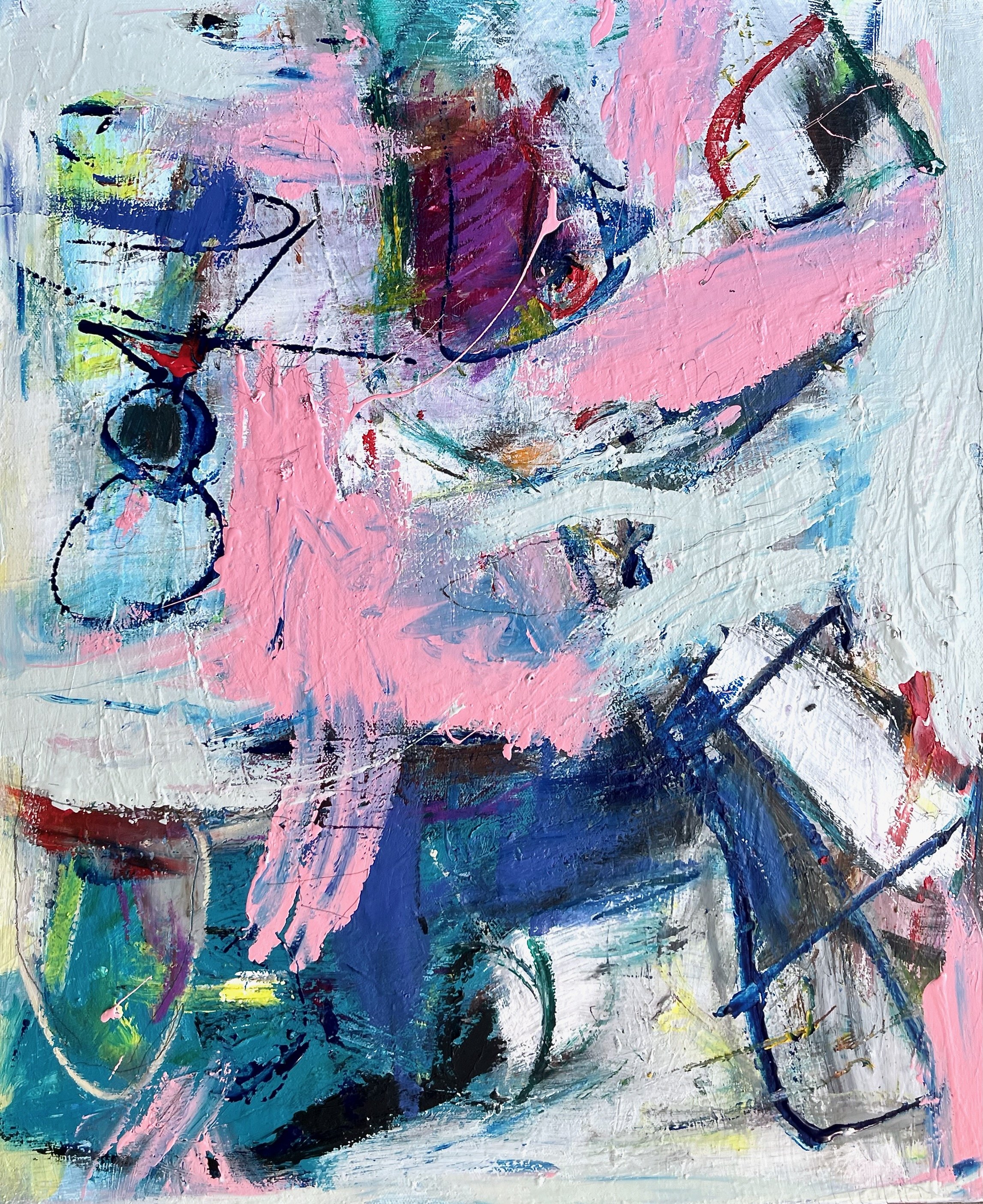 "Checking a Map" 24" x 20" 2025