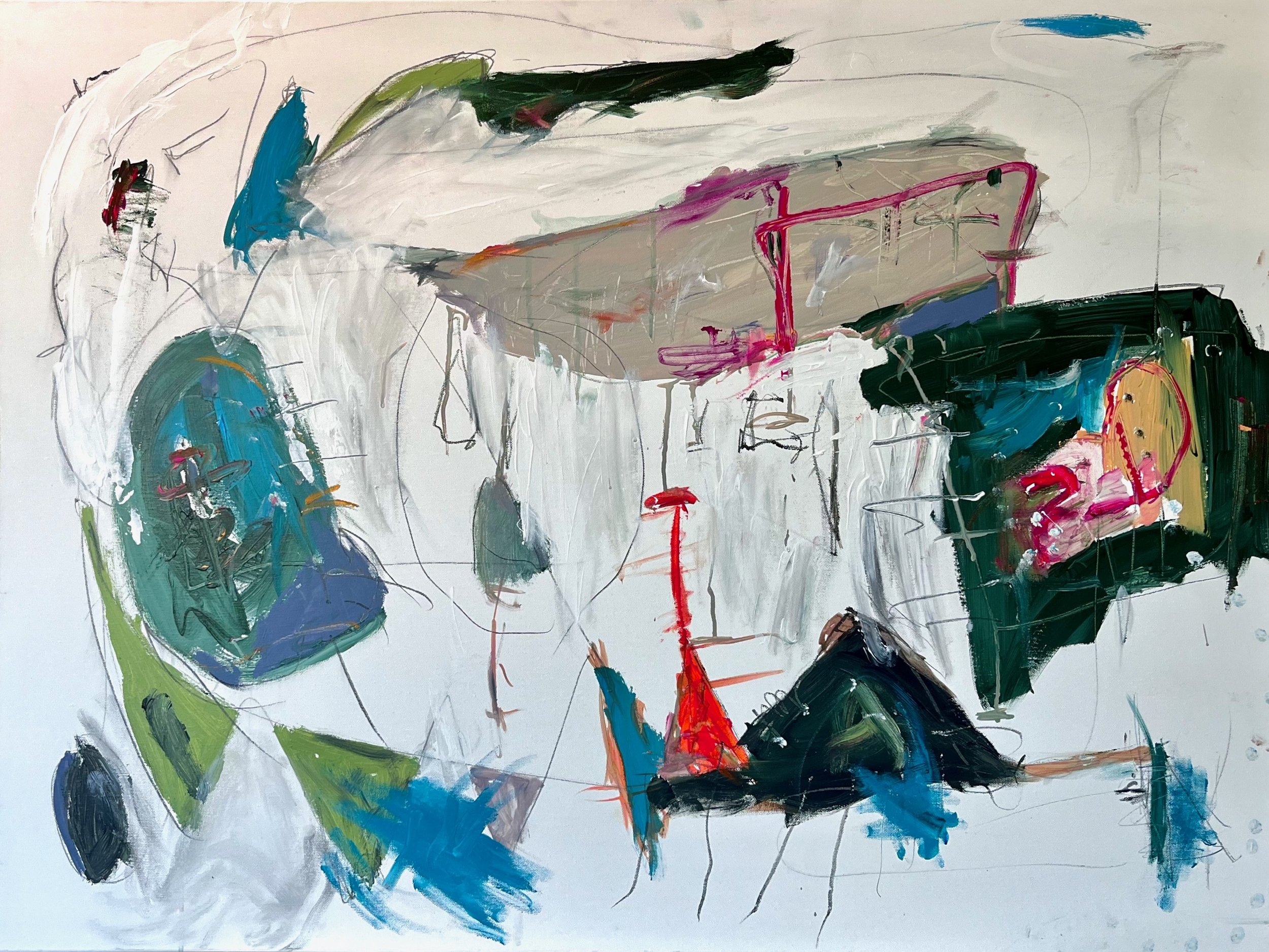 "Color Over White" 30" x 40". 9-24