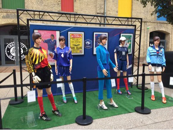 Wow - vintage women’s World Cup kit in the pop-up exhibition