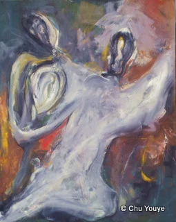 The Dancers: Oil on Canvas; 190cm x 150cm; 2006 © YouYe Chu