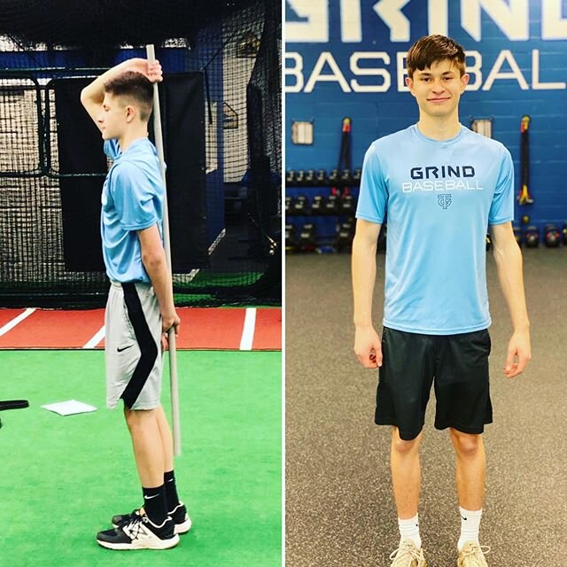 @j_bov01 18 months + 35 lbs added to his frame while becoming one of our hardest working and most consistent Grind Strength athletes. He is turning himself into a high level prospect on the field! #grindstrength #grindstrong #grindbaseball #developme