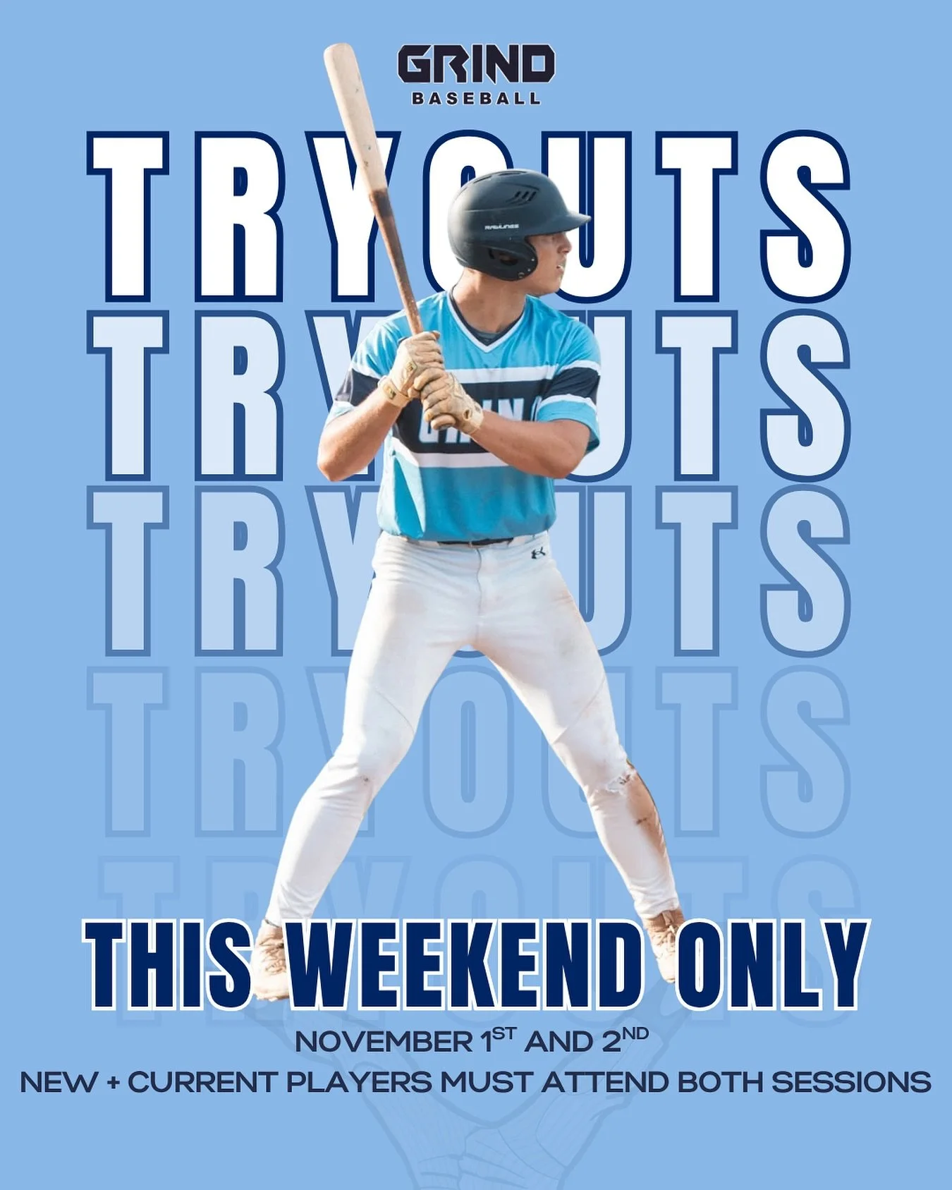 LAST CALL FOR TRYOUTS!

2026 Team Tryouts are THIS WEEKEND! 

📅 Saturday, November 1
10AM&ndash;12PM &mdash; Ages 8U&ndash;12U
12:15&ndash;2:15PM &mdash; Ages 13U&ndash;14U
2:30&ndash;4:30PM &mdash; Ages 15U&ndash;18U

📅 Sunday, November 2
10AM&nda