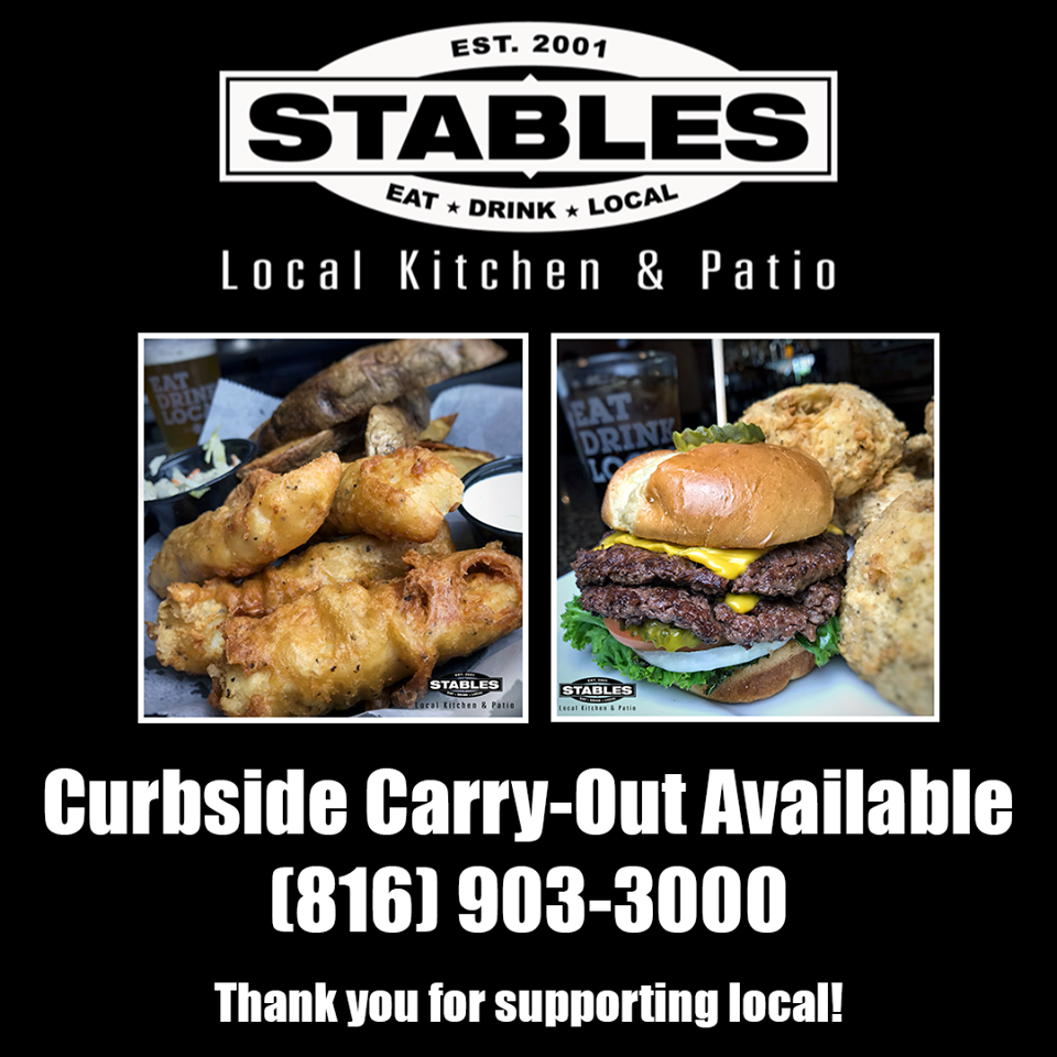 Stables Grill Open for Dine In