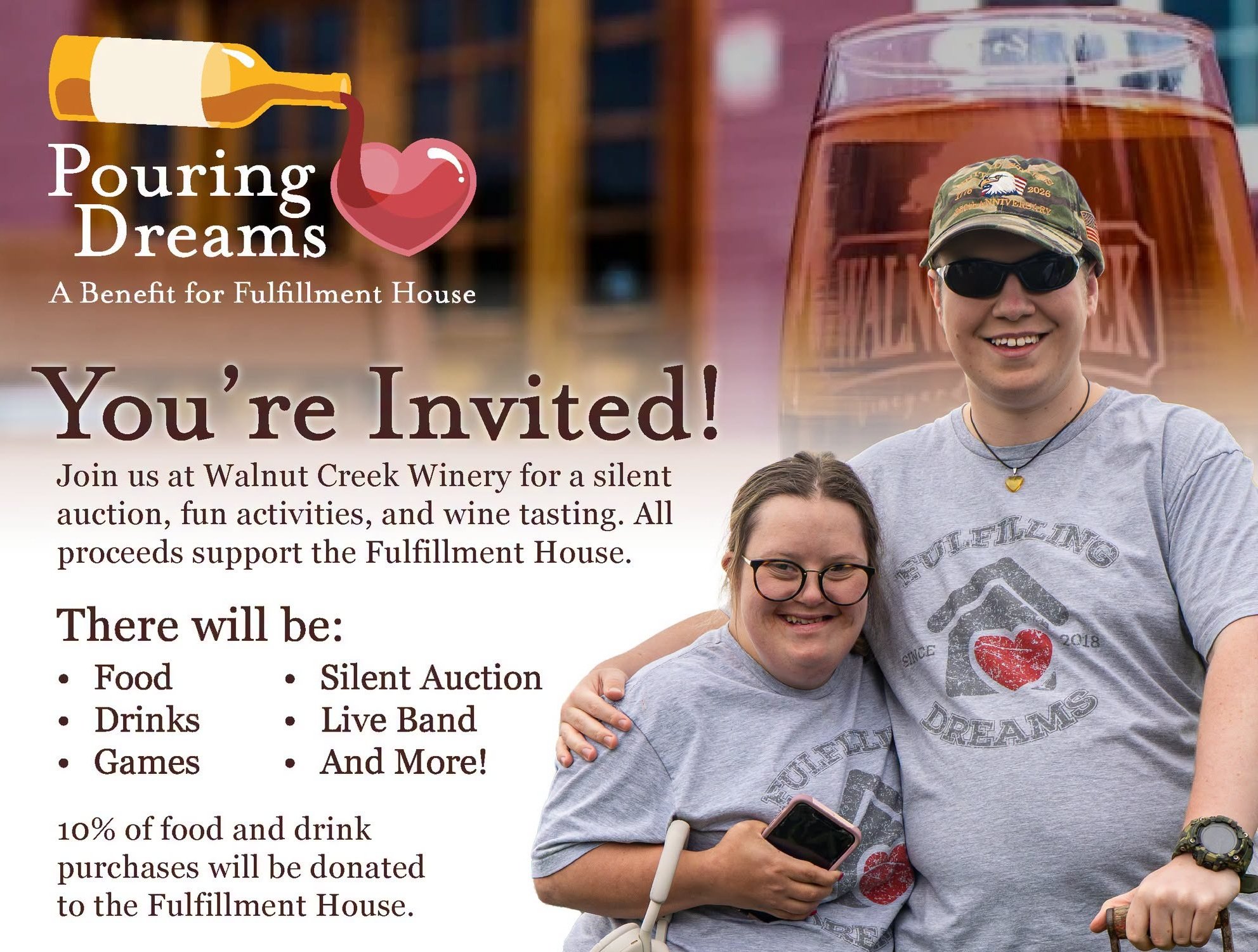 Pouring Dreams Fundraiser to Support Fulfillment House