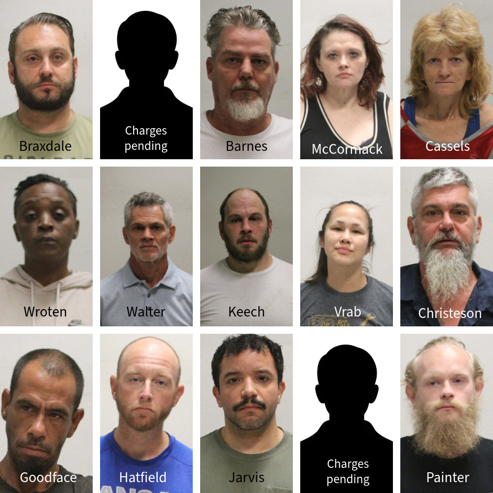 Warrant Sweep Leads to Multiple Felony Charges