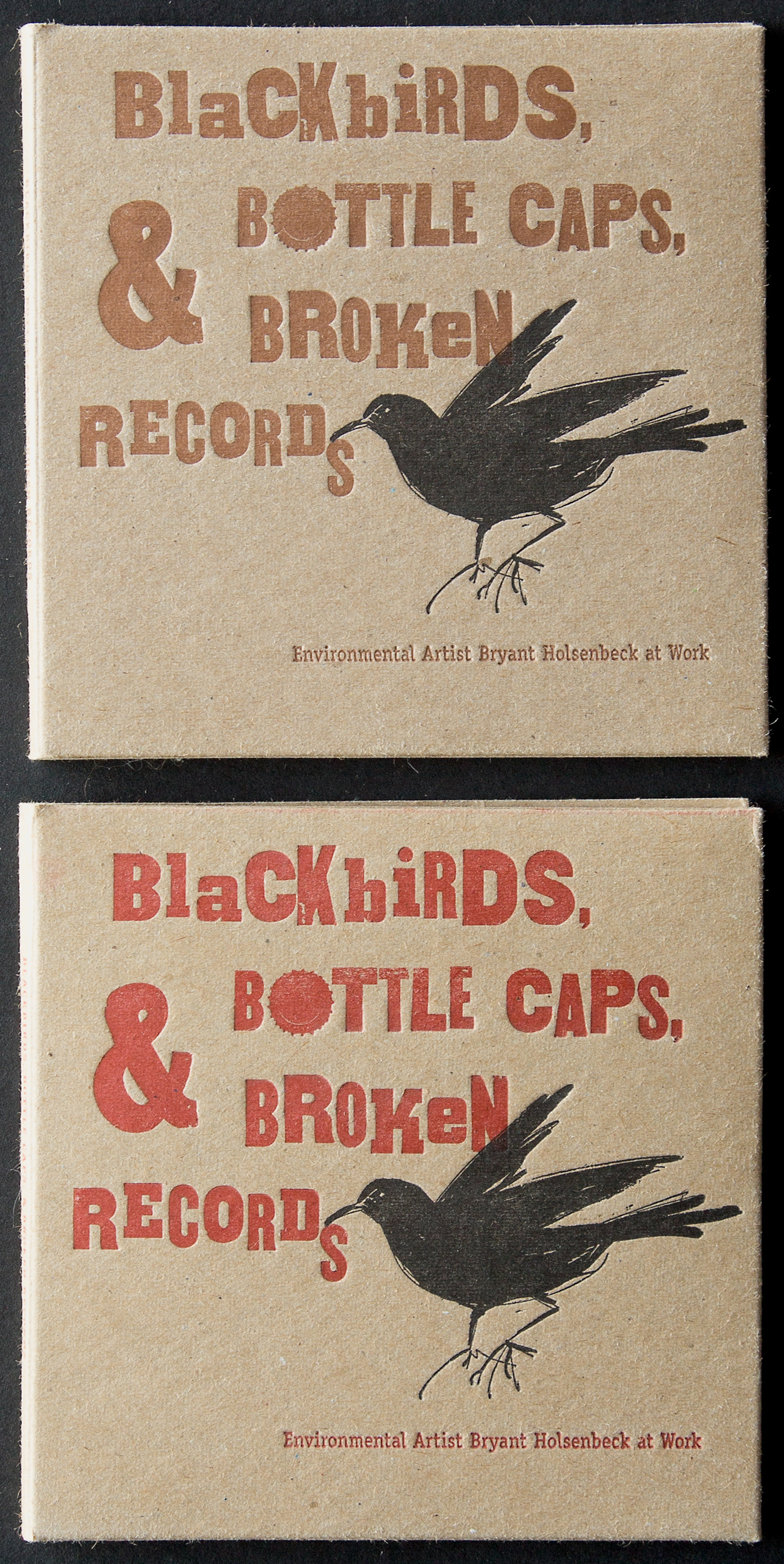 DVD film package was letterpress printed in two different color schemes.