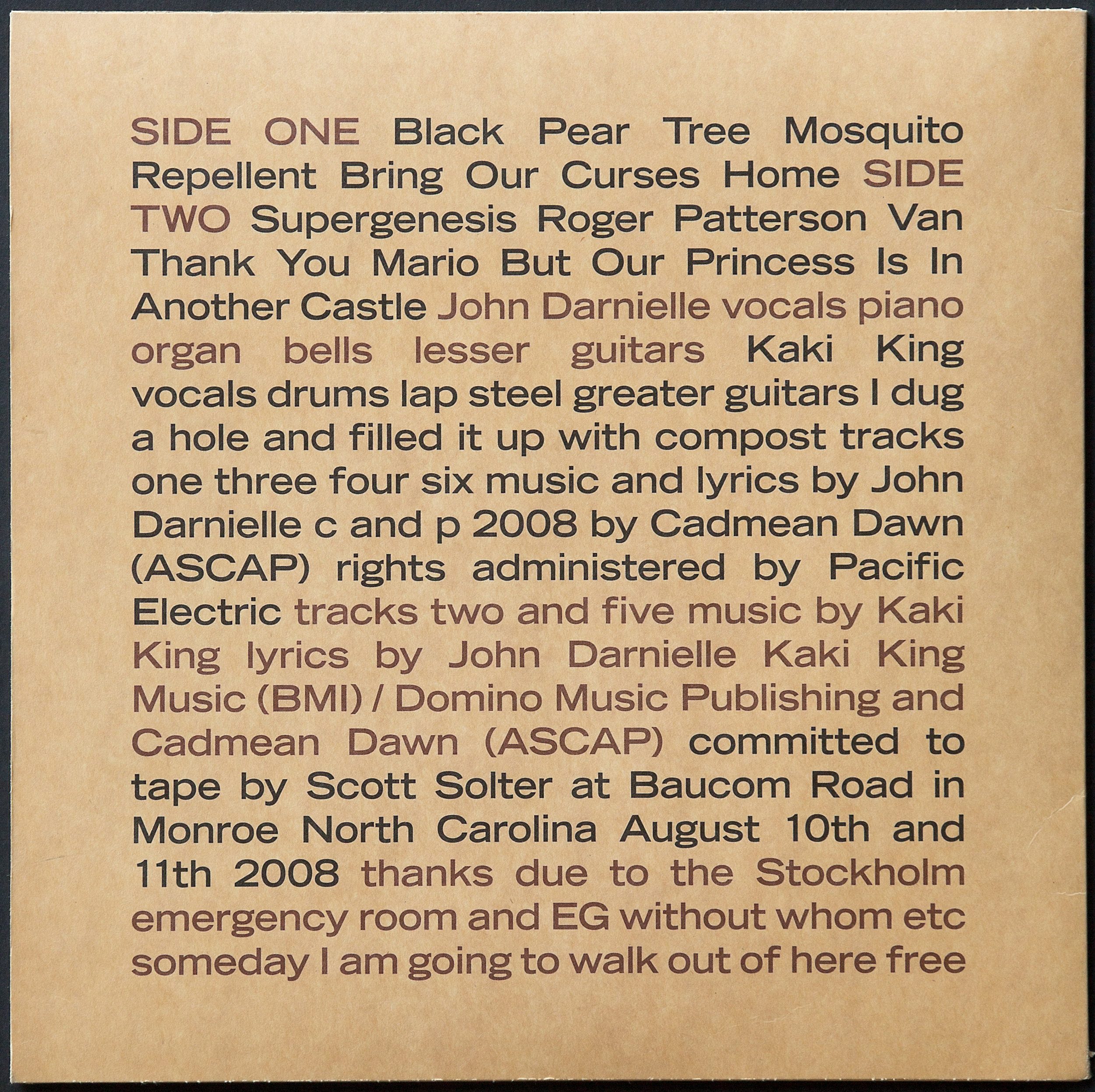 LP back cover.