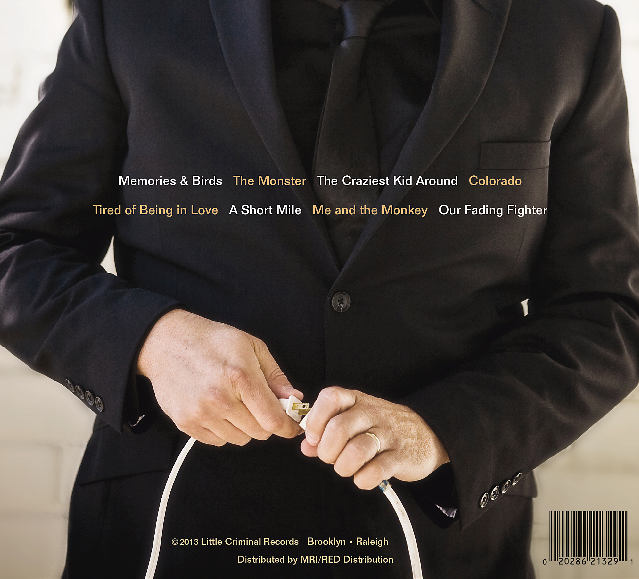 CD and vinyl back cover. A play on the drawing oriented design of the advance CD.
