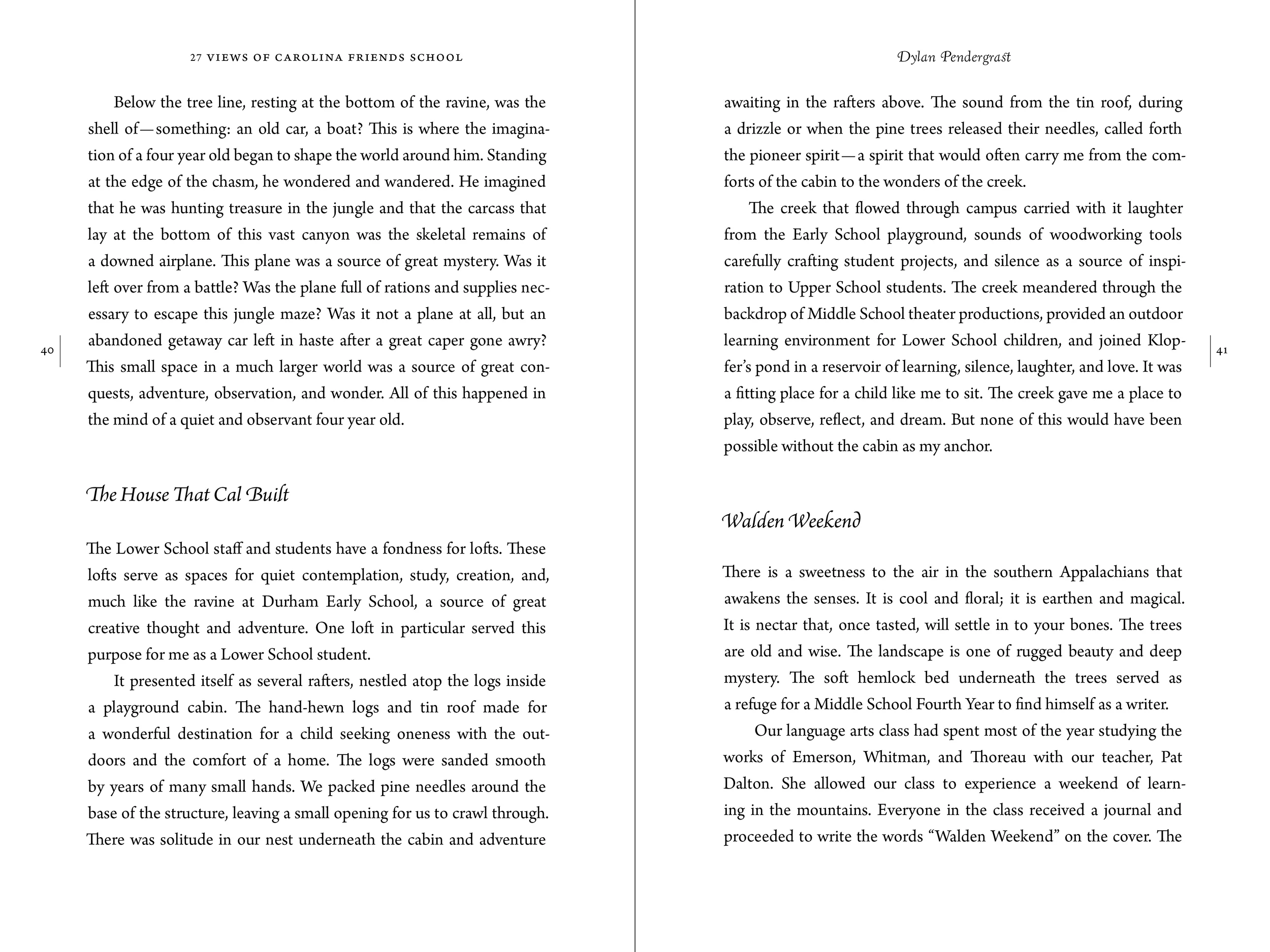Spread for CFS history book.