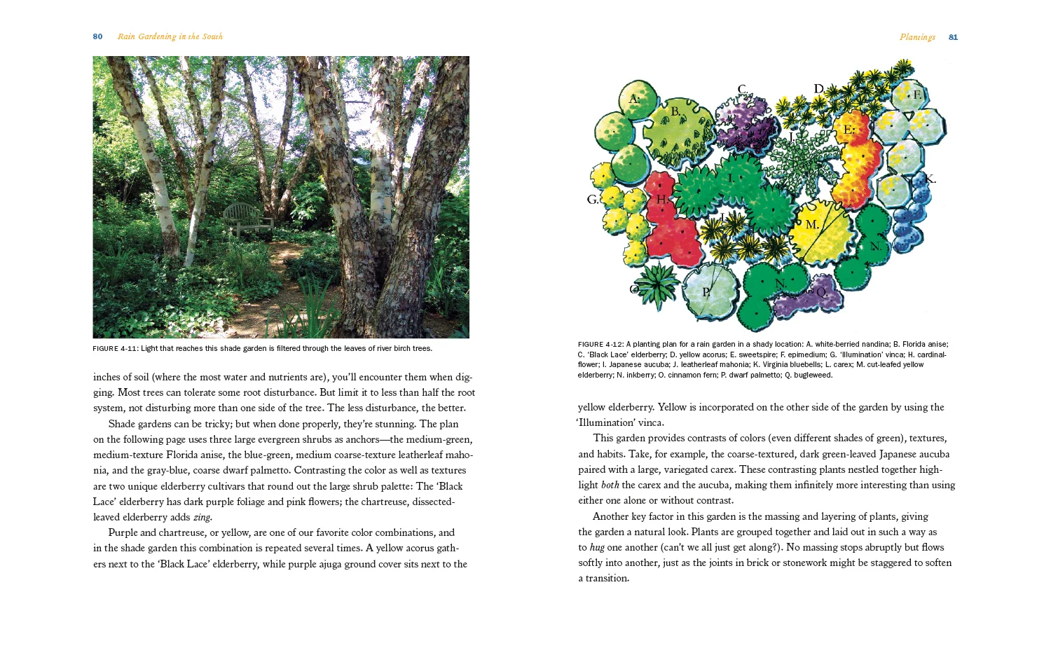 Landscape architecture drawings integrating with photos and text.