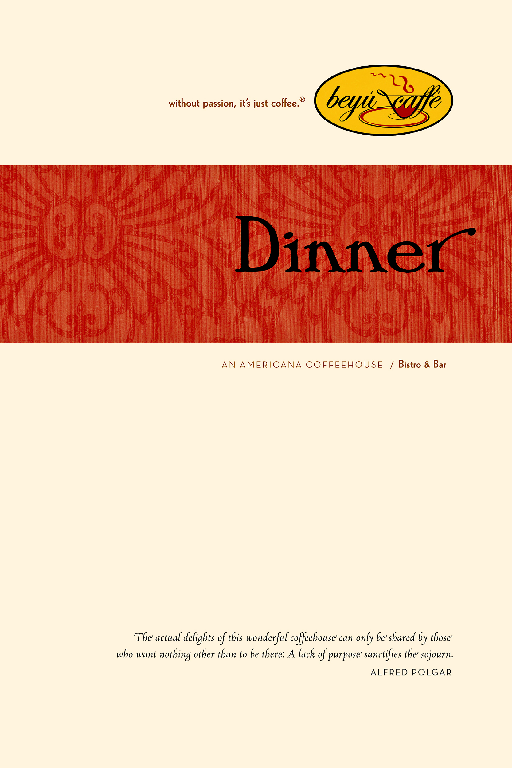 Pattern in the red band was a scan from wallpaper in the restaurant.