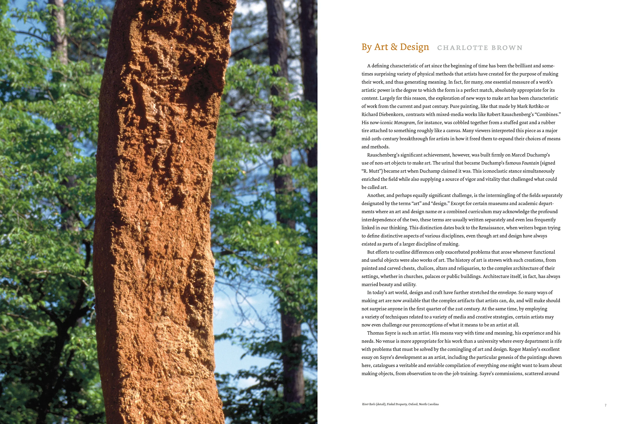Opening spread to the museum director’s introductory essay.