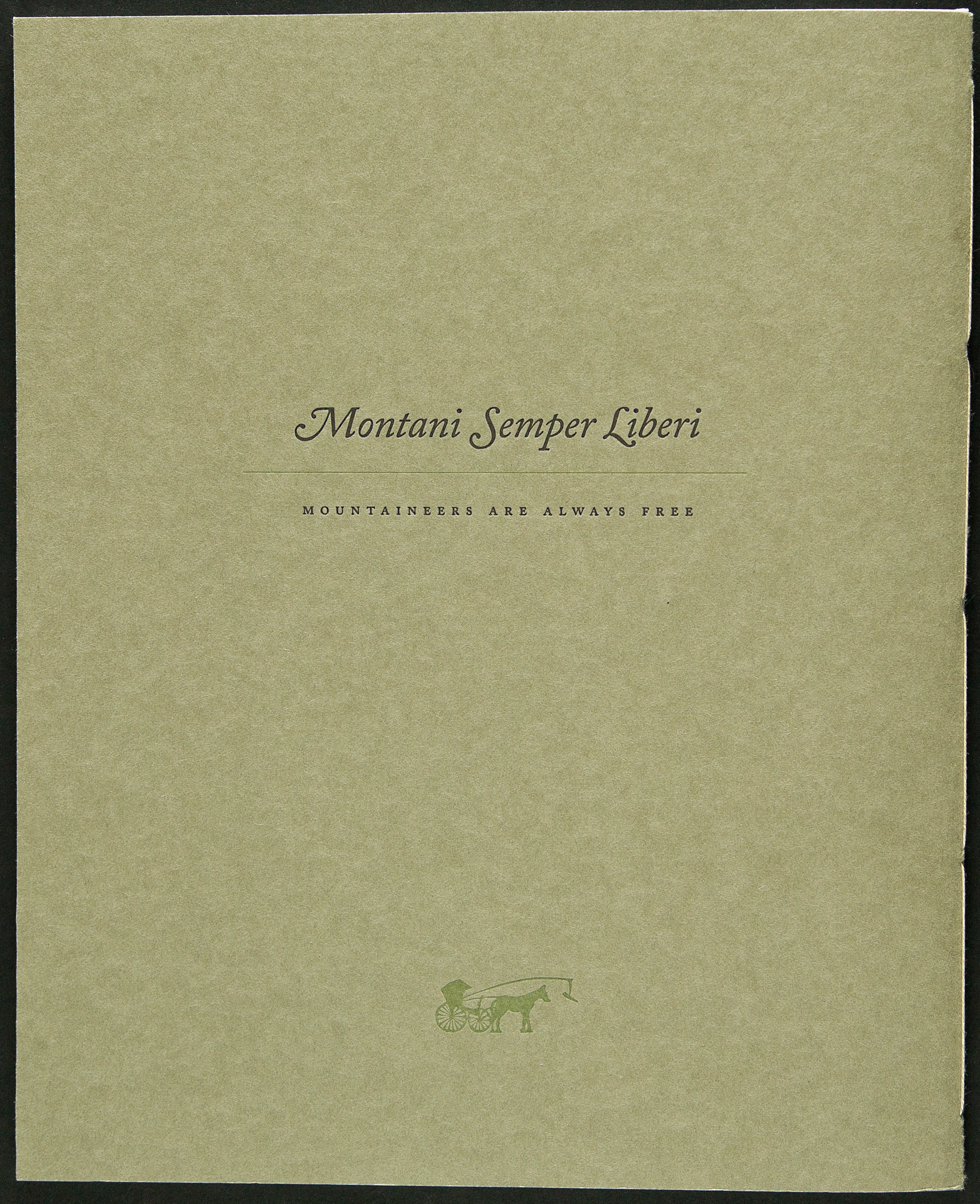  The back cover of volume one features the state motto of West Virginia. Volume 2 carries the state motto of Kentucky.&nbsp; 