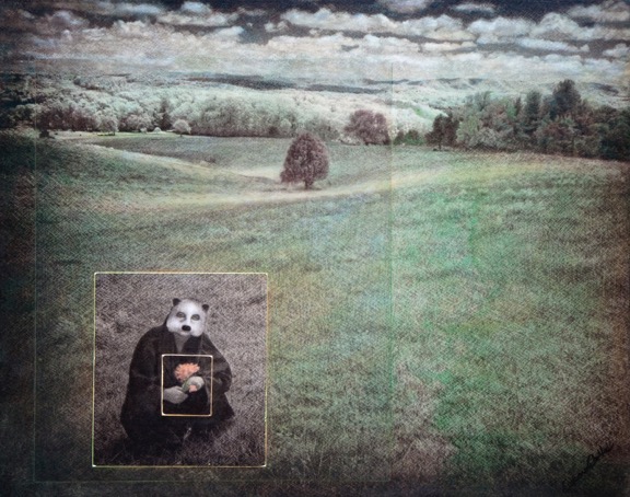 Catharine Carter. Spirit Bear . mixed media.