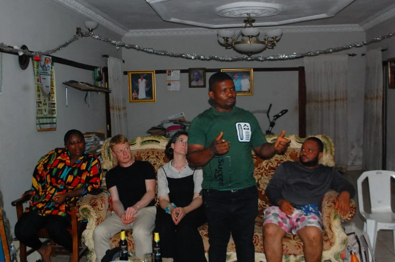 Speaking at the Igwe's house