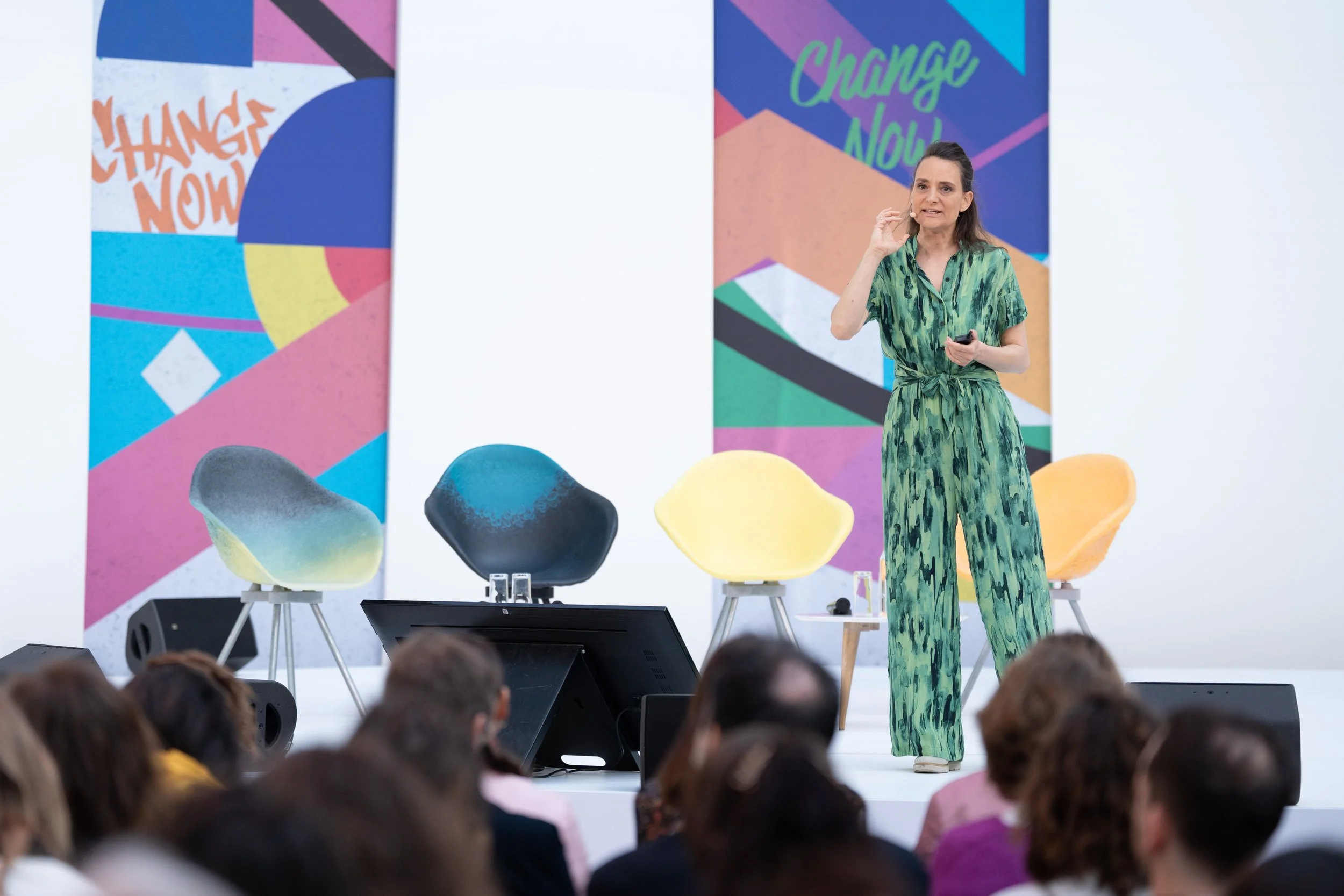 Laura speaking at ChangeNOW 2025