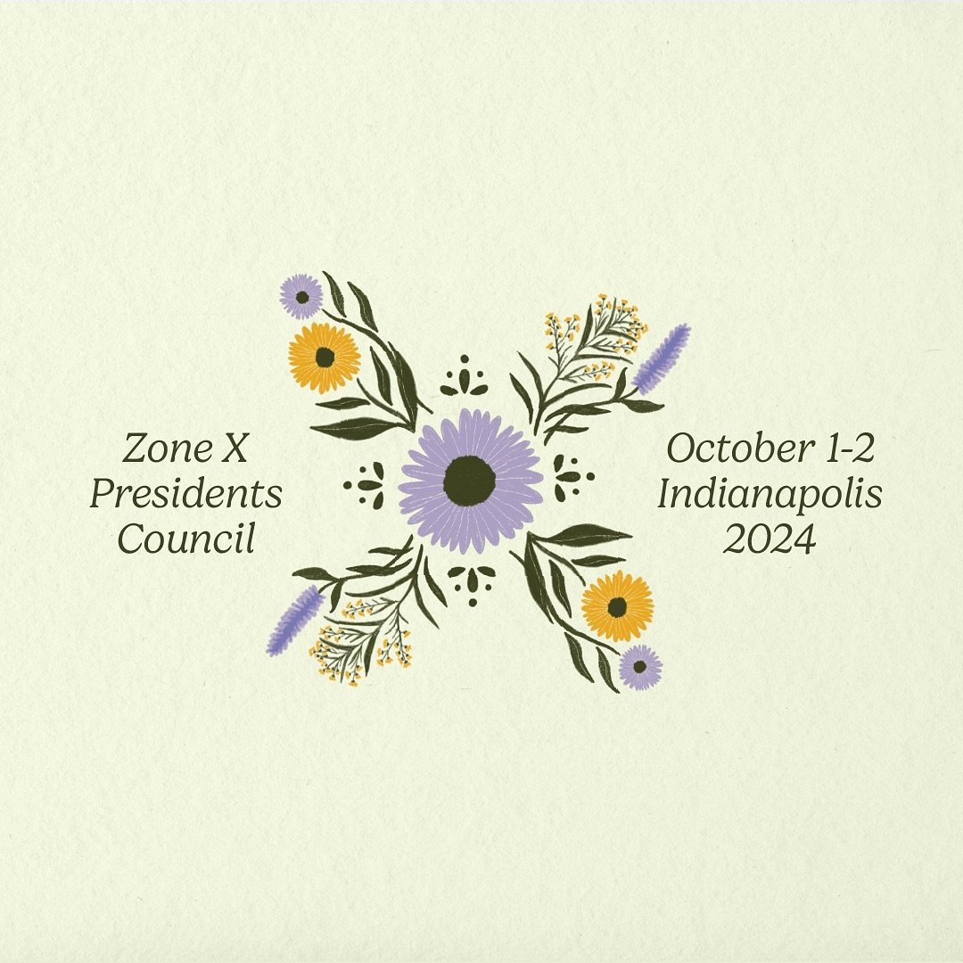 Earlier this summer, my love for flowers overlapped with work in this event branding project! Here&rsquo;s a look at some of the final lockups for the Zone X Presidents Council gardener meetup.

The main illustration is made up of autumn florals like