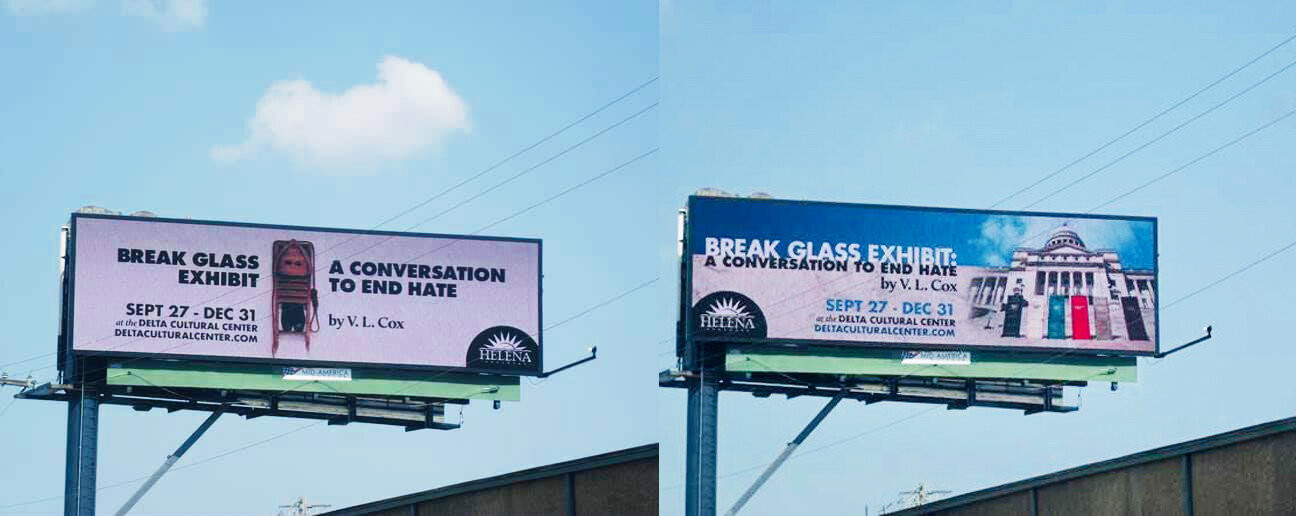 Break Glass Exhibition Billboards,  Memphis, TN 2019