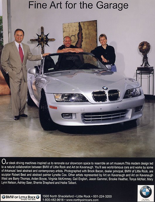 BMW Ad with Art