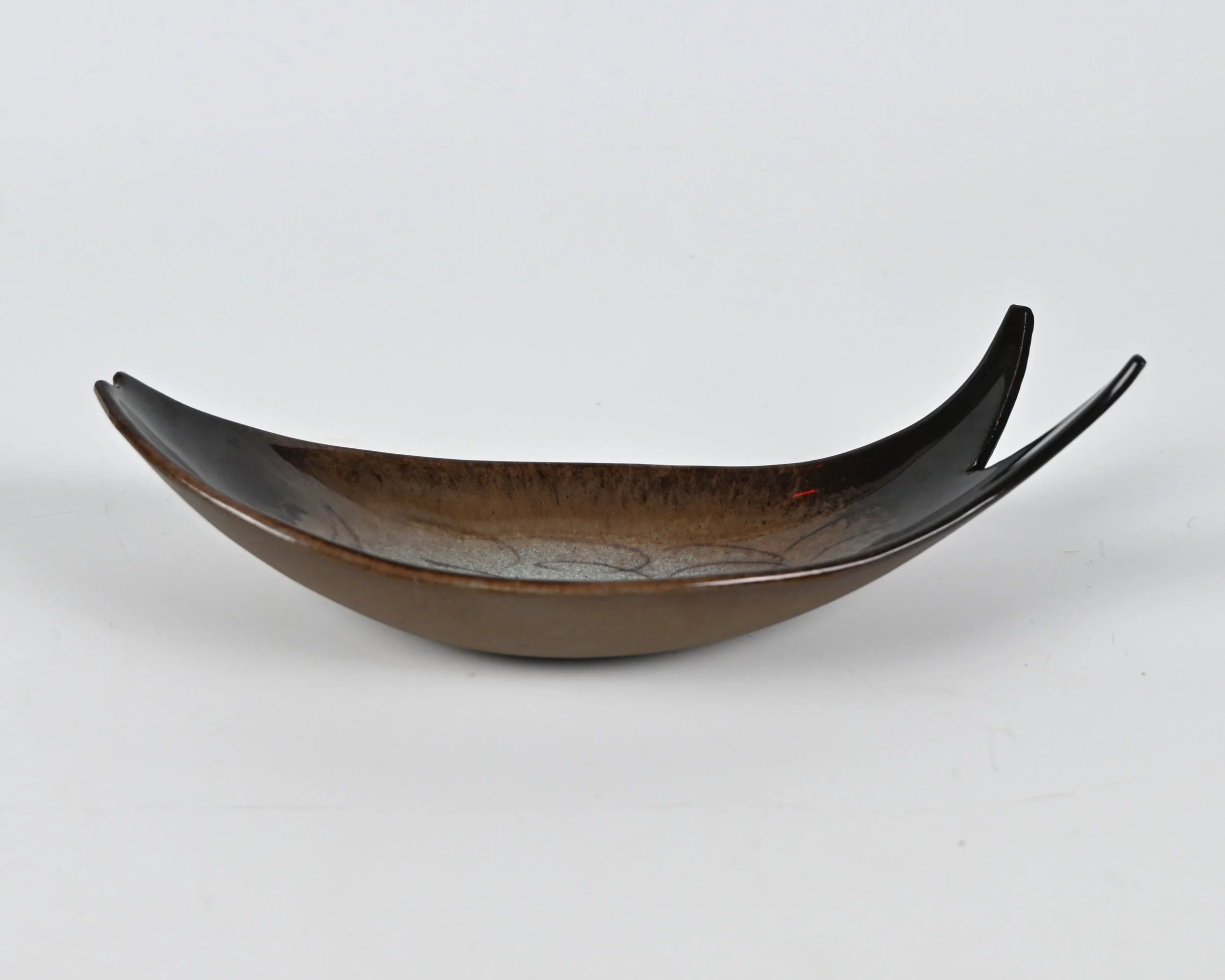 Freeform Sgraffito Fish 1971 — peter pots pottery