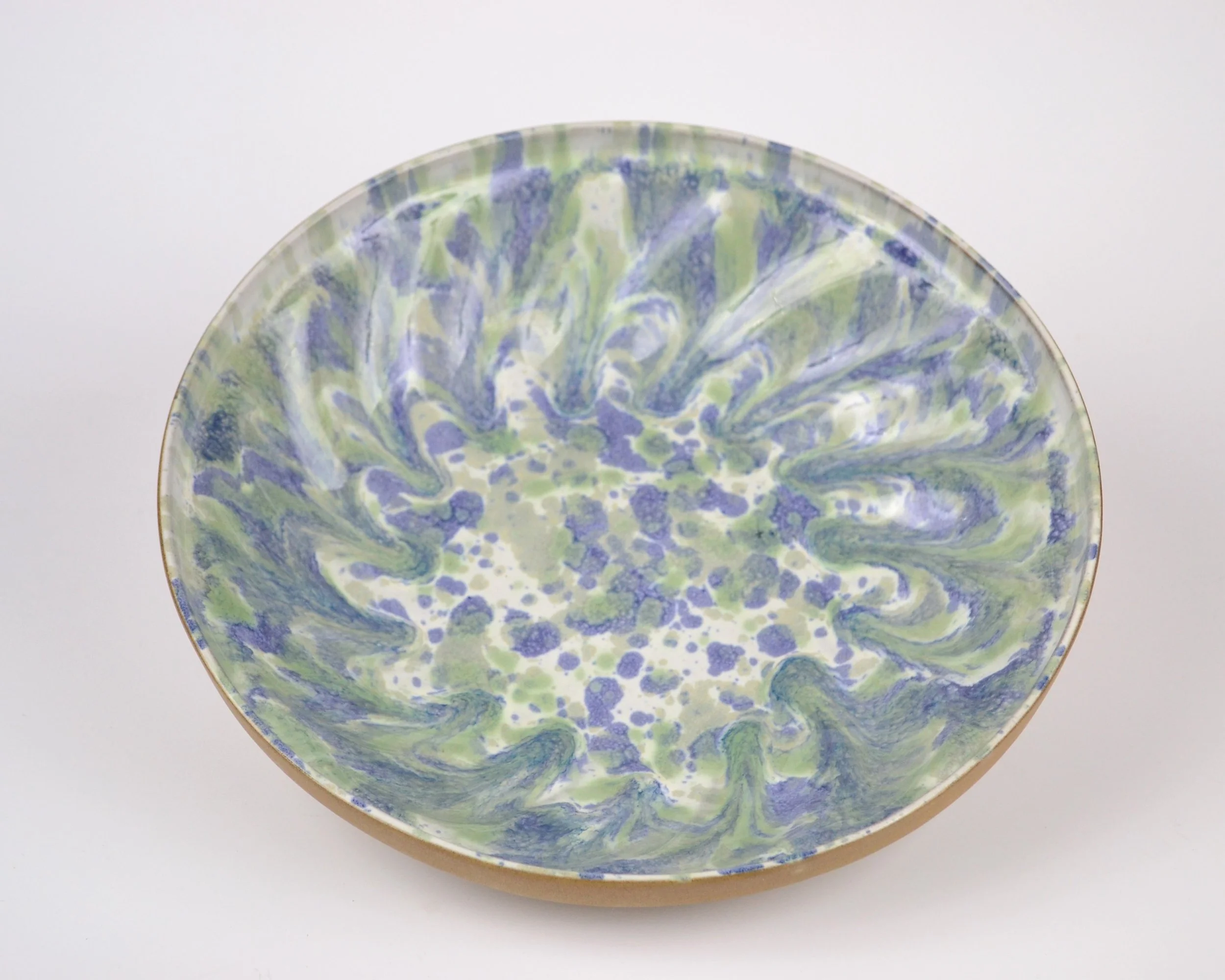 Spatter-Glazed Pie Plate