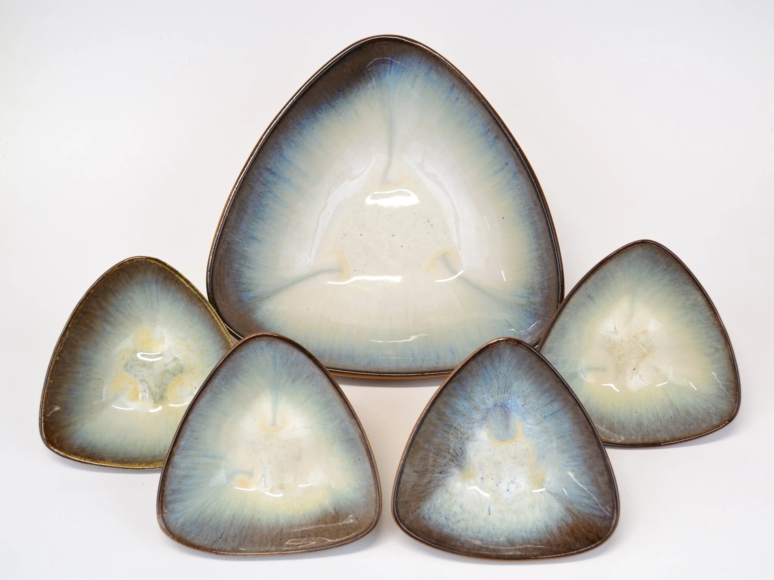 Triangular Salad Set 1950s