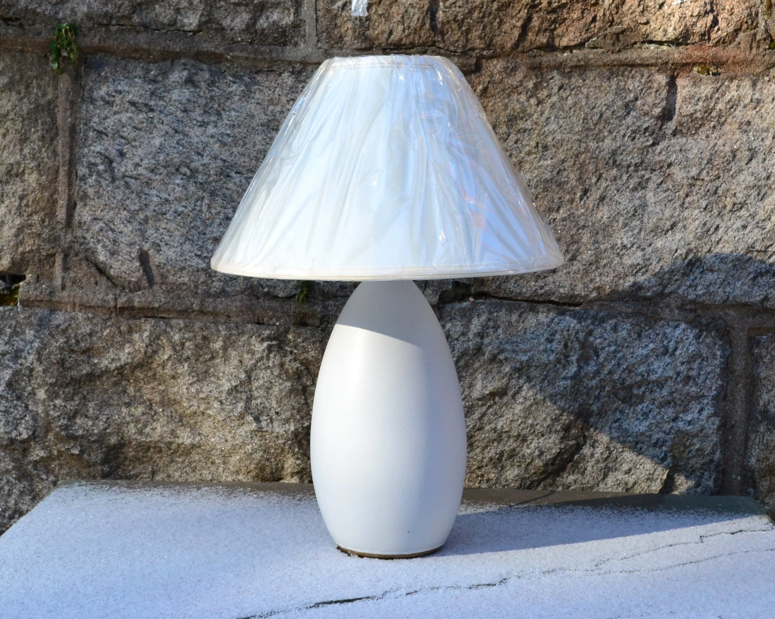 Meeting Street Lamp in matte white glaze